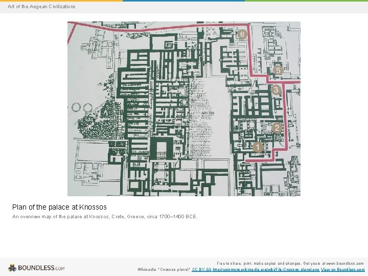 Art of the Aegean Civilizations Plan of the palace at Knossos An overview map