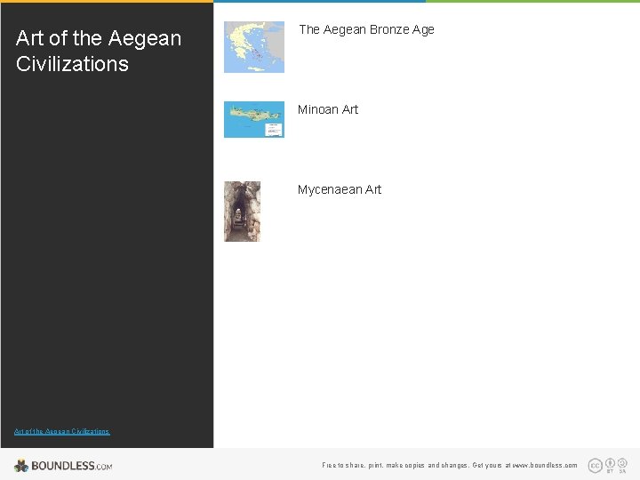 Art of the Aegean Civilizations The Aegean Bronze Age Minoan Art Mycenaean Art of