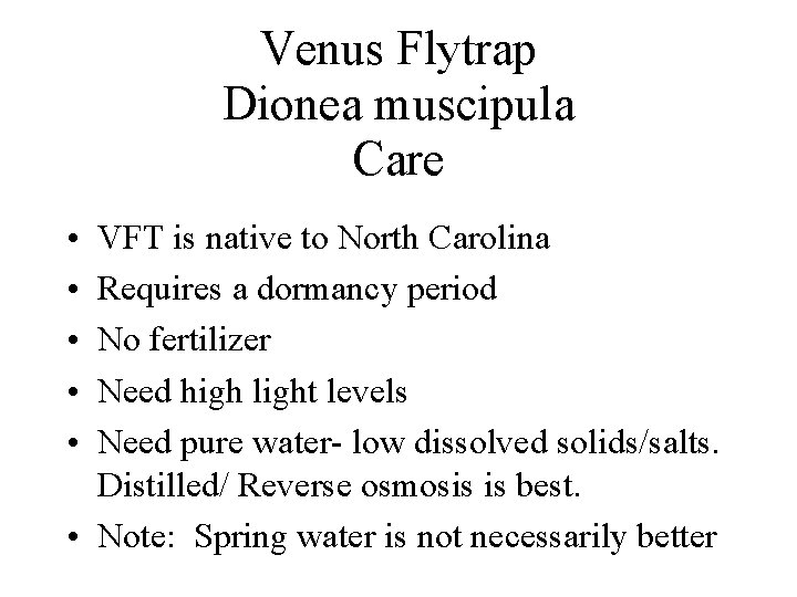 Venus Flytrap Dionea muscipula Care • • • VFT is native to North Carolina