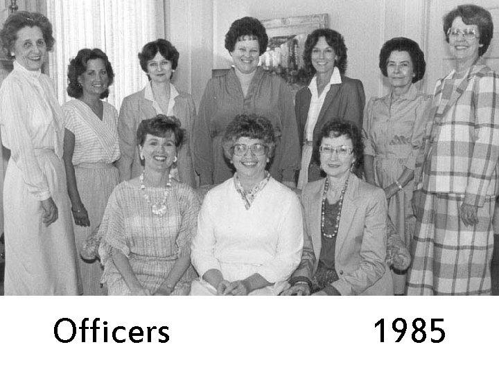 Officers 1985 