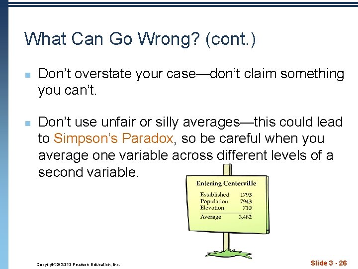 What Can Go Wrong? (cont. ) n n Don’t overstate your case—don’t claim something