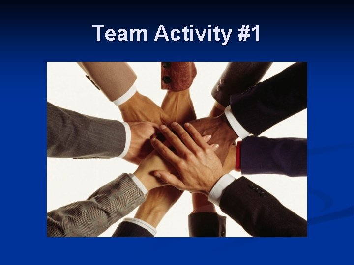 Team Activity #1 