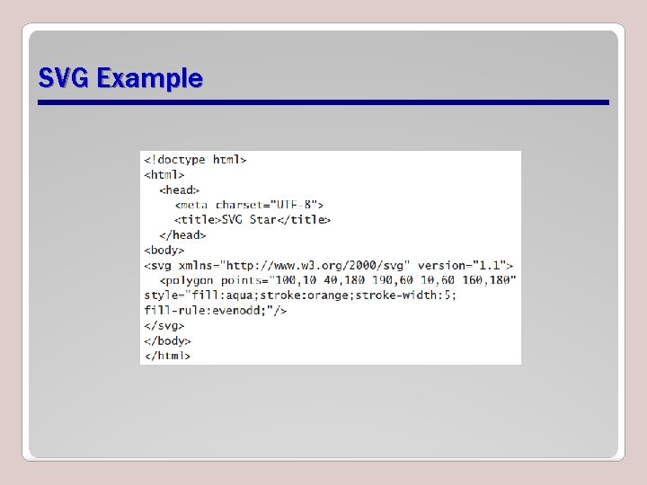 SVG Example SVG Example