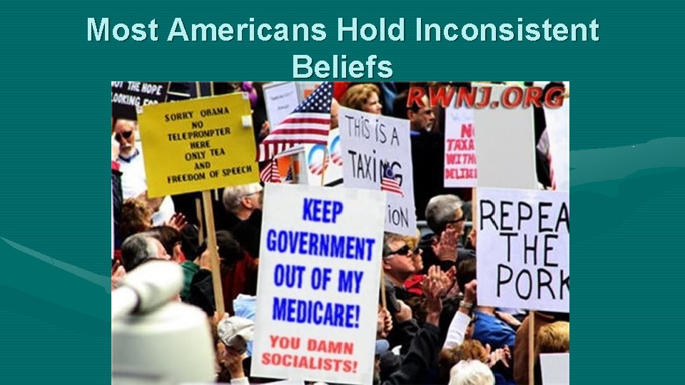 Most Americans Hold Inconsistent Beliefs 