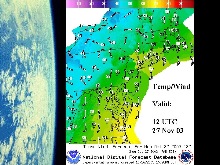 Temp/Wind Valid: 12 UTC 27 Nov 03 