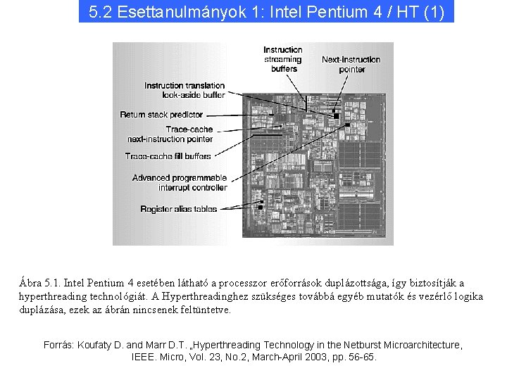 5. 2 Esettanulmányok 1: Intel Pentium 4 / HT (1) Ábra 5. 1. Intel