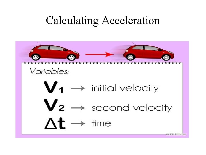 Calculating Acceleration 