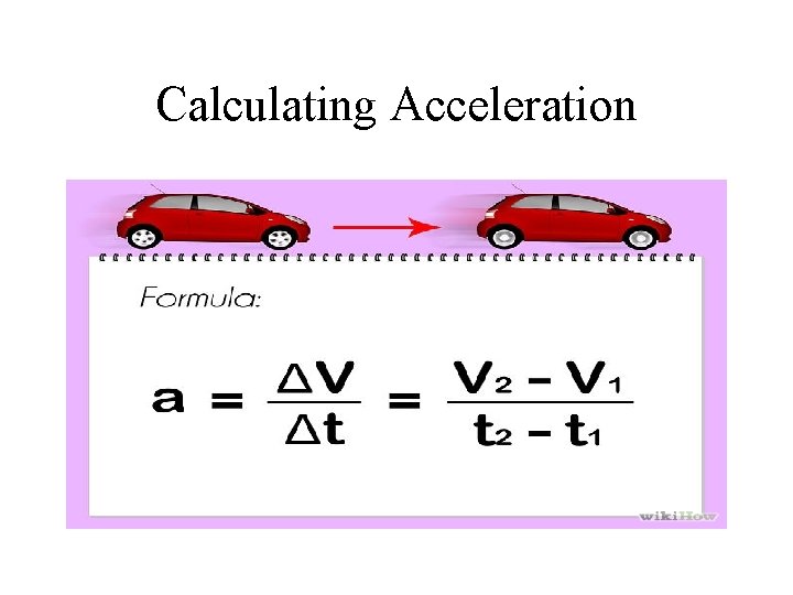 Calculating Acceleration 