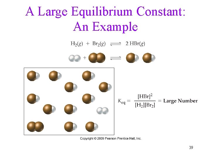 A Large Equilibrium Constant: An Example 39 