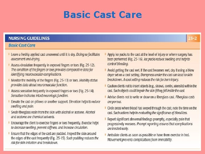 Basic Cast Care 