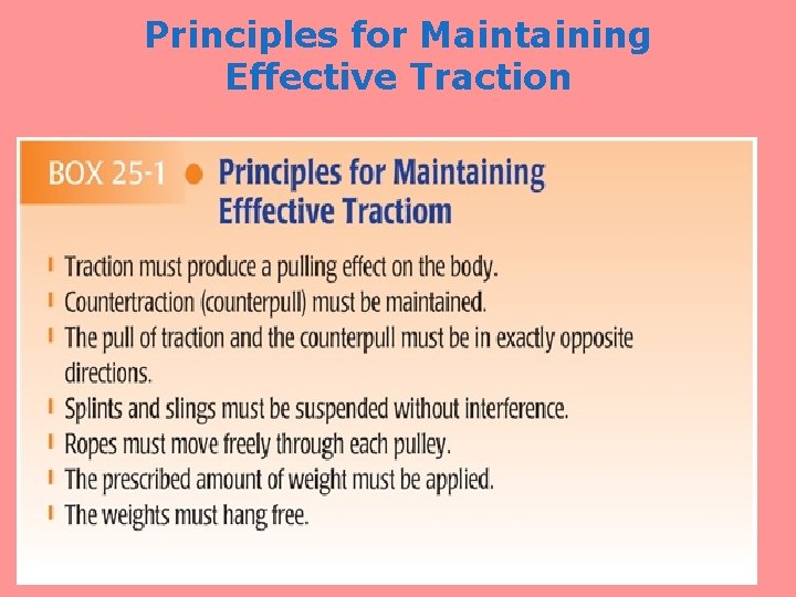 Principles for Maintaining Effective Traction 