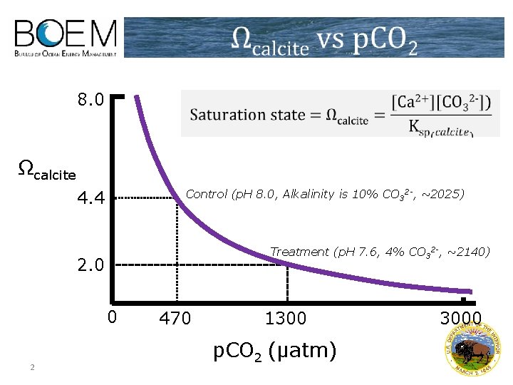 8. 0 Ωcalcite Control (p. H 8. 0, Alkalinity is 10% CO 32 -,