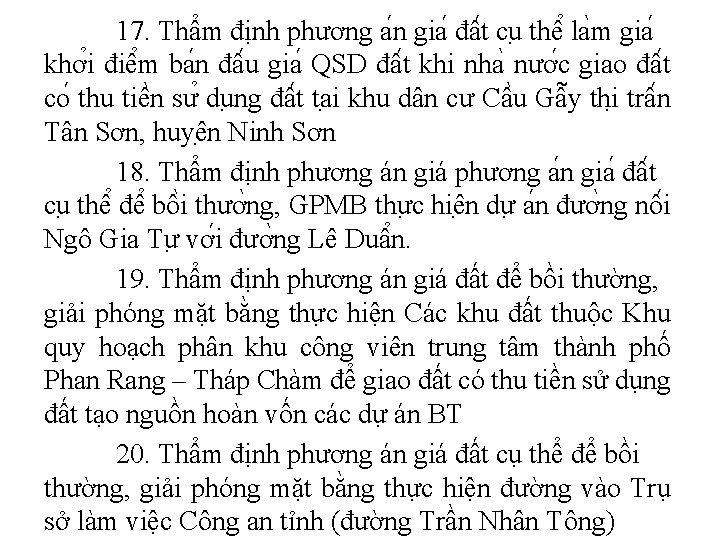 17. Thẩm định phương a n gia đâ t cu thê la m gia