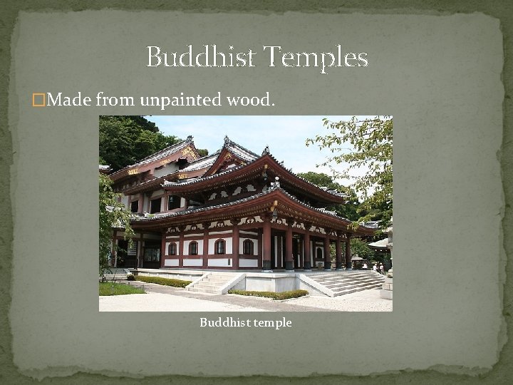 Buddhist Temples �Made from unpainted wood. Buddhist temple 