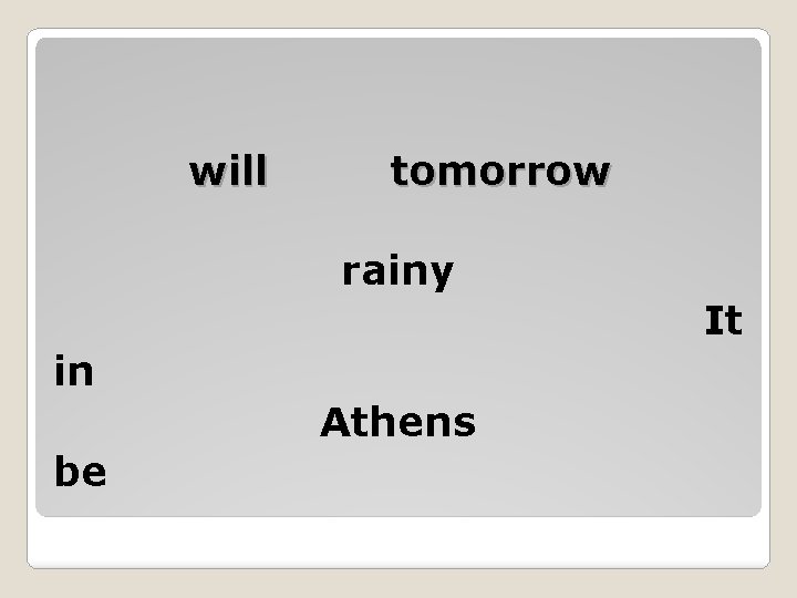 will tomorrow rainy It in Athens be 