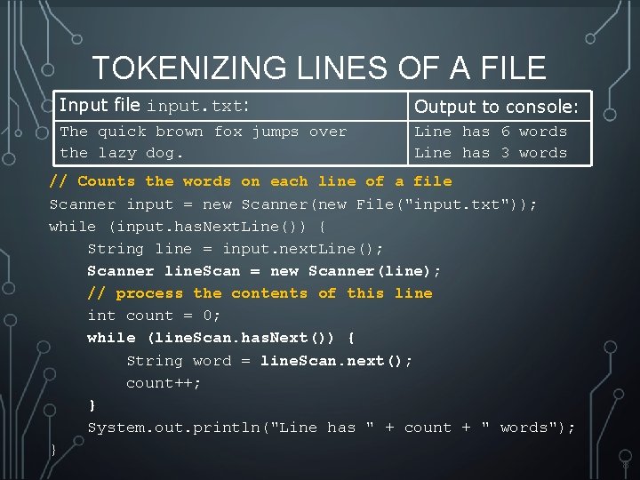 BUILDING JAVA PROGRAMS CHAPTER 6 LINE BASED PROCESSING
