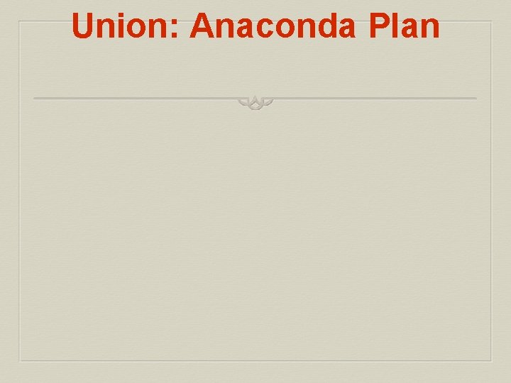 Union: Anaconda Plan 