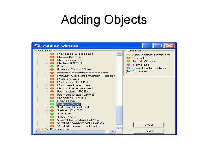 Adding Objects Adding Objects