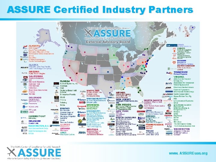ASSURE Certified Industry Partners www. ASSUREuas. org 