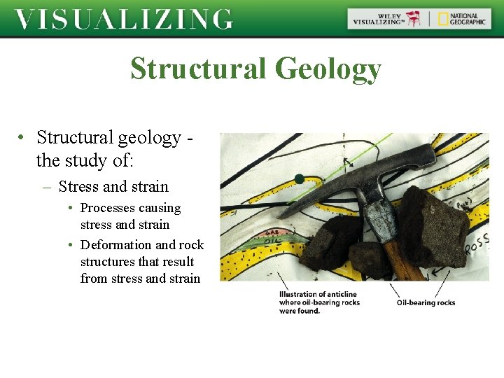 Structural Geology • Structural geology the study of: – Stress and strain • Processes Structural Geology • Structural geology the study of: – Stress and strain • Processes