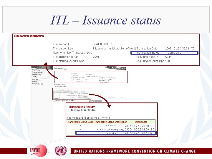 ITL – Issuance status 