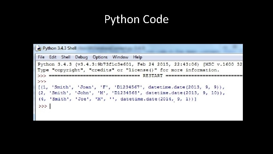 Python Code 