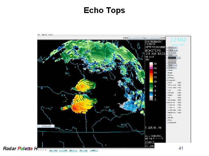 Echo Tops Radar Palette Home Radar Artifacts 41 