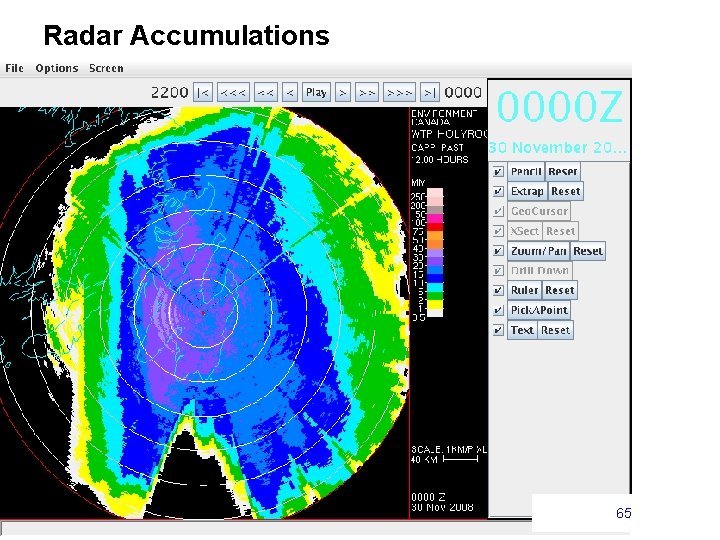 Radar Accumulations Radar Palette Home Radar Artifacts 65 