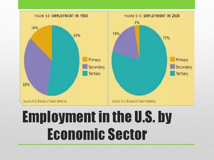 Employment in the U. S. by Economic Sector 