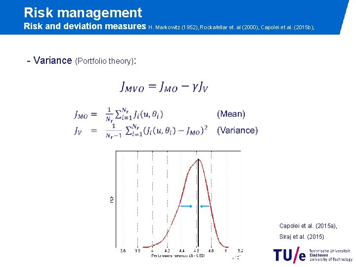 Risk management Risk and deviation measures H. Markowitz (1952), Rockafellar et. al (2000), Capolei