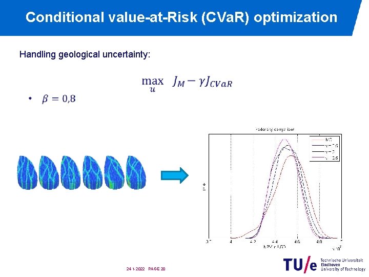 Conditional value-at-Risk (CVa. R) optimization Handling geological uncertainty: 24 -1 -2022 PAGE 20 