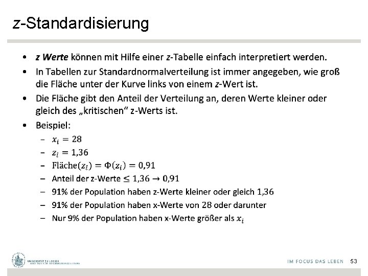 z-Standardisierung • 53 