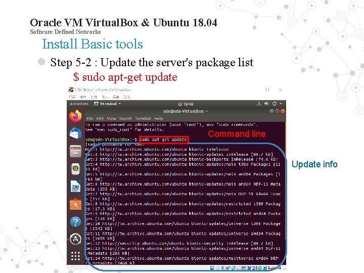 Oracle VM Virtual. Box & Ubuntu 18. 04 Software Defined Networks Install Basic tools