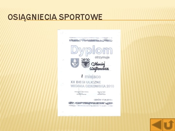 OSIĄGNIECIA SPORTOWE 