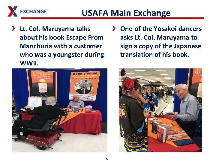 USAFA Main Exchange Lt. Col. Maruyama talks about his book Escape From Manchuria with