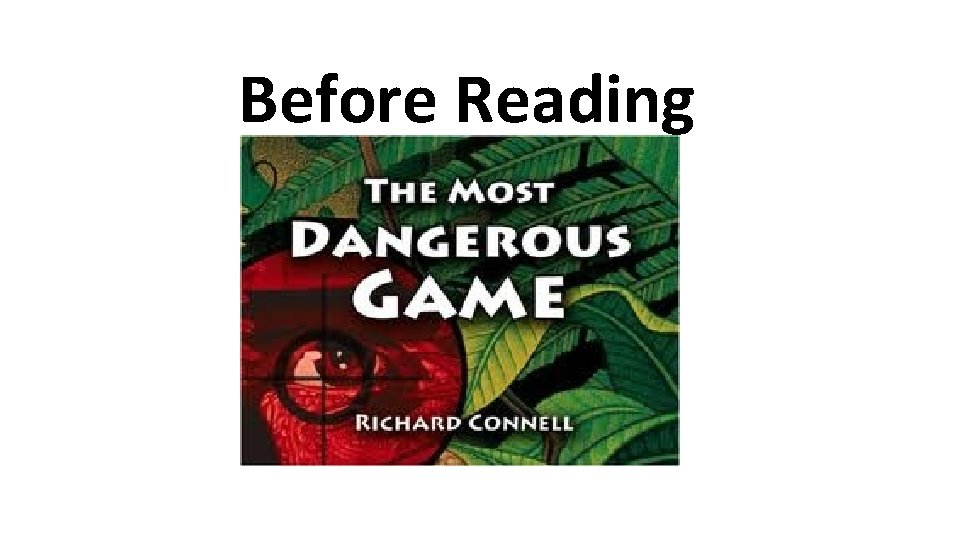 Before Reading 