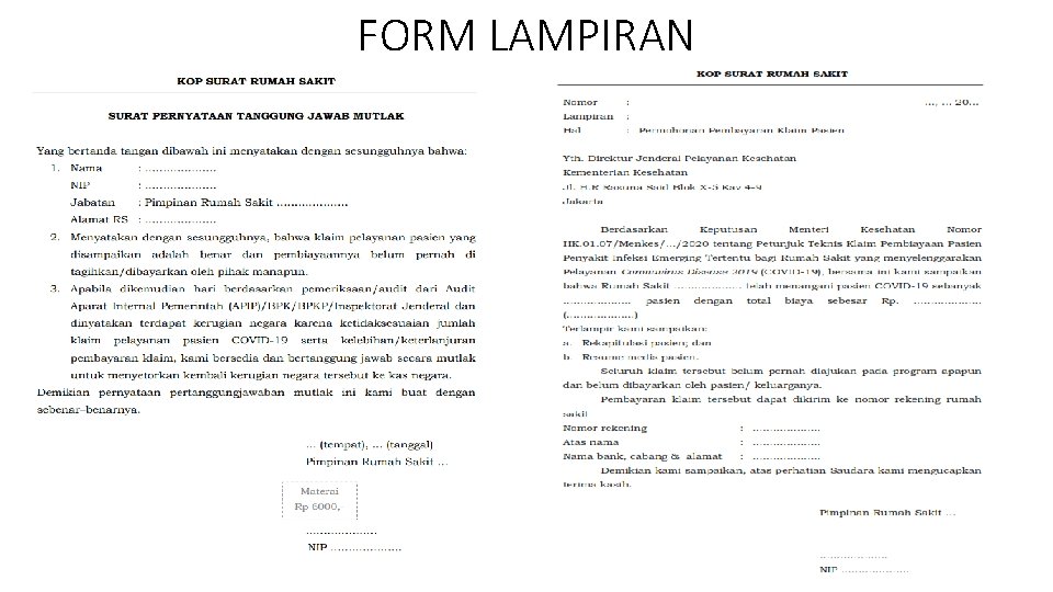 FORM LAMPIRAN 