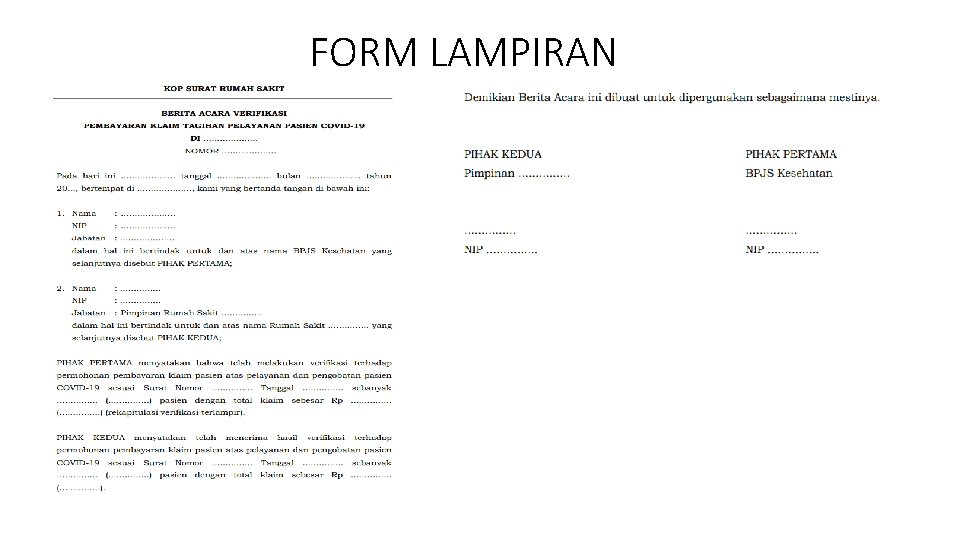 FORM LAMPIRAN 