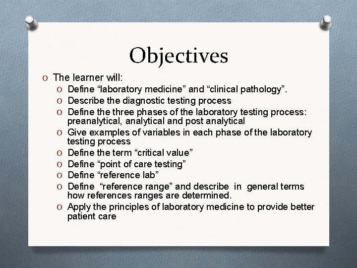Introduction to the Principles of Laboratory Medicine Photos