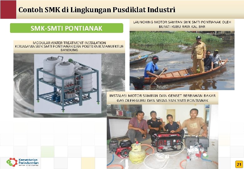 Contoh SMK di Lingkungan Pusdiklat Industri SMK-SMTI PONTIANAK 21 