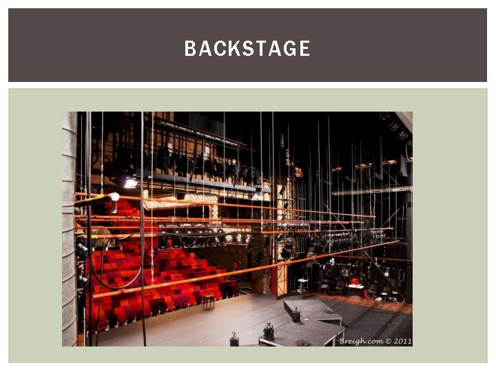 BACKSTAGE 