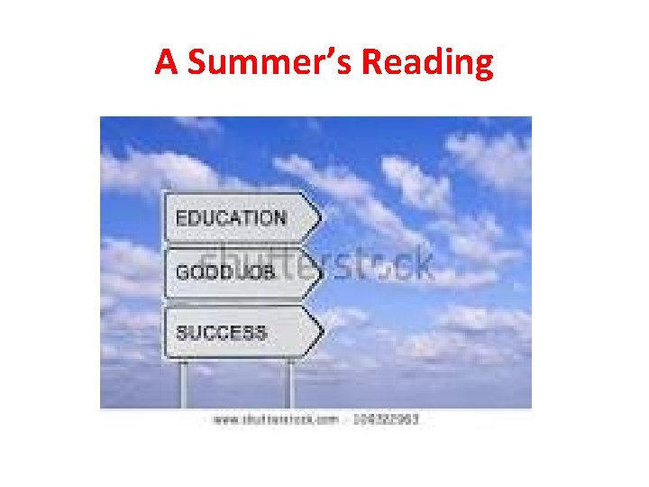 A Summer’s Reading 