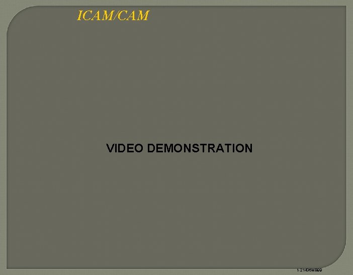 ICAM/CAM VIDEO DEMONSTRATION 1 -21436 MB 99 