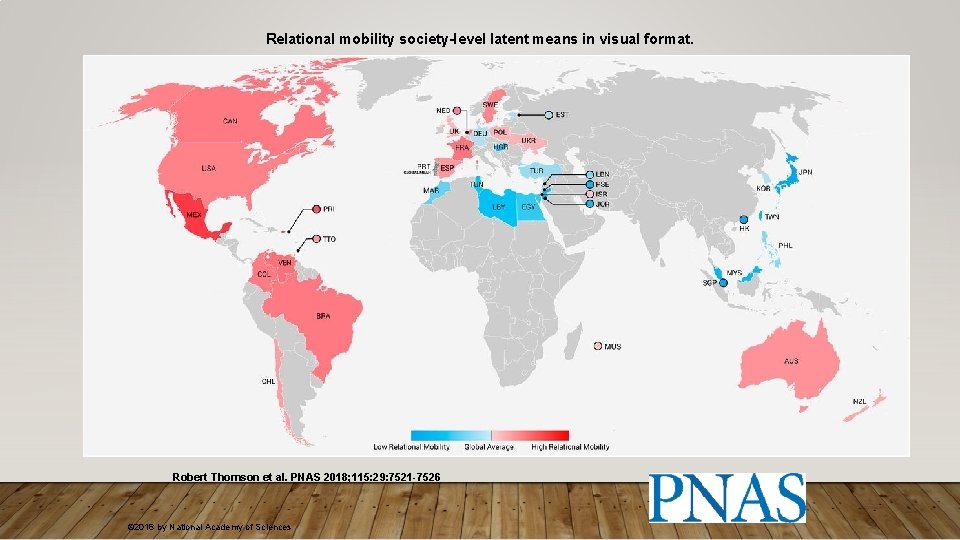 Relational mobility society-level latent means in visual format. Robert Thomson et al. PNAS 2018; Relational mobility society-level latent means in visual format. Robert Thomson et al. PNAS 2018;