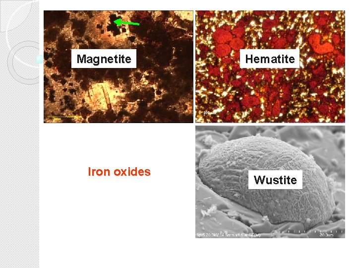 Magnetite Iron oxides Hematite Wustite 