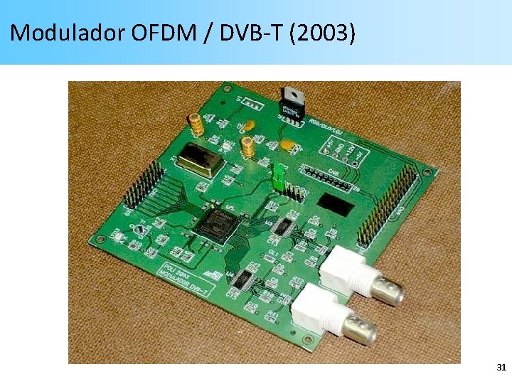 Modulador OFDM / DVB-T (2003) 31 