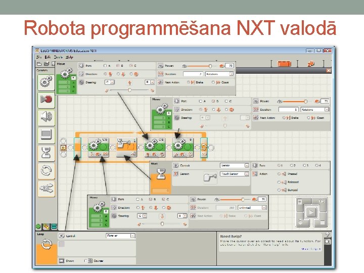 Robota programmēšana NXT valodā 