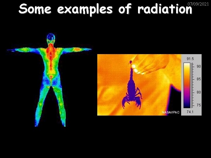 Some examples of radiation 07/09/2021 