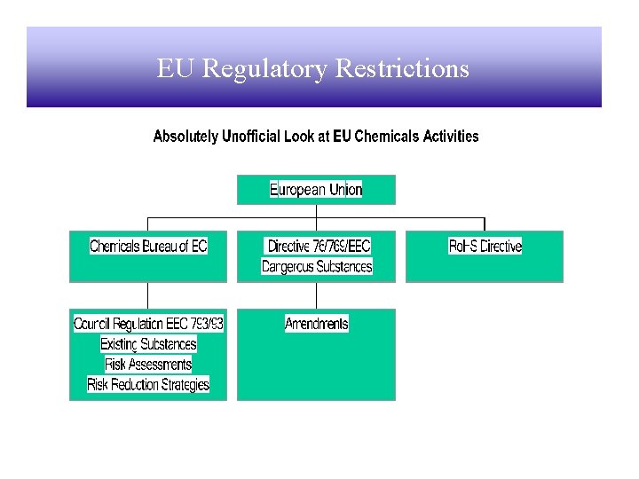 EU Regulatory Restrictions 