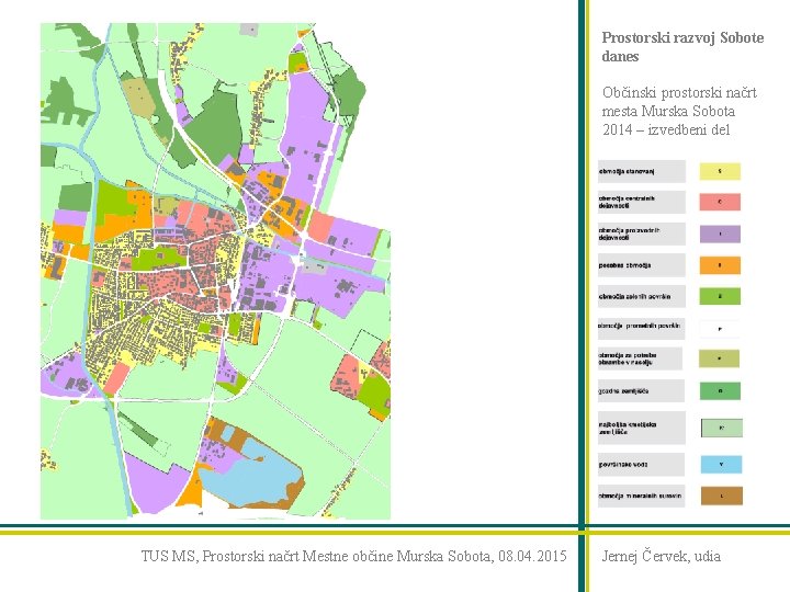 Prostorski razvoj Sobote danes Občinski prostorski načrt mesta Murska Sobota 2014 – izvedbeni del